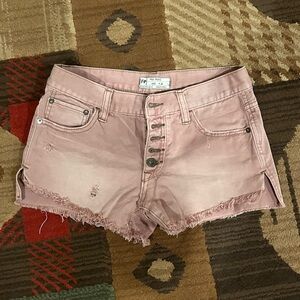 Free people jeans shorts size 24